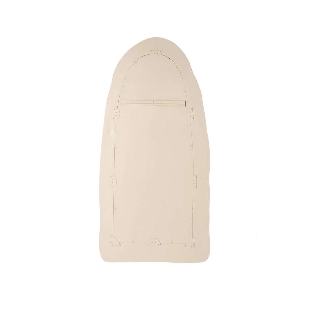 Kaia Cream Textured Small Floor Mirror. Picture 5
