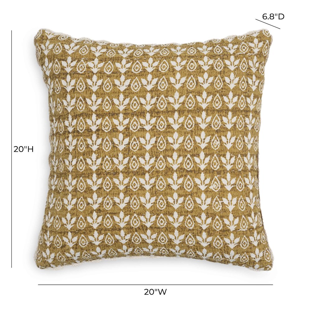 Harvest Printed Cotton 20 Inch Accent Cushion. Picture 5