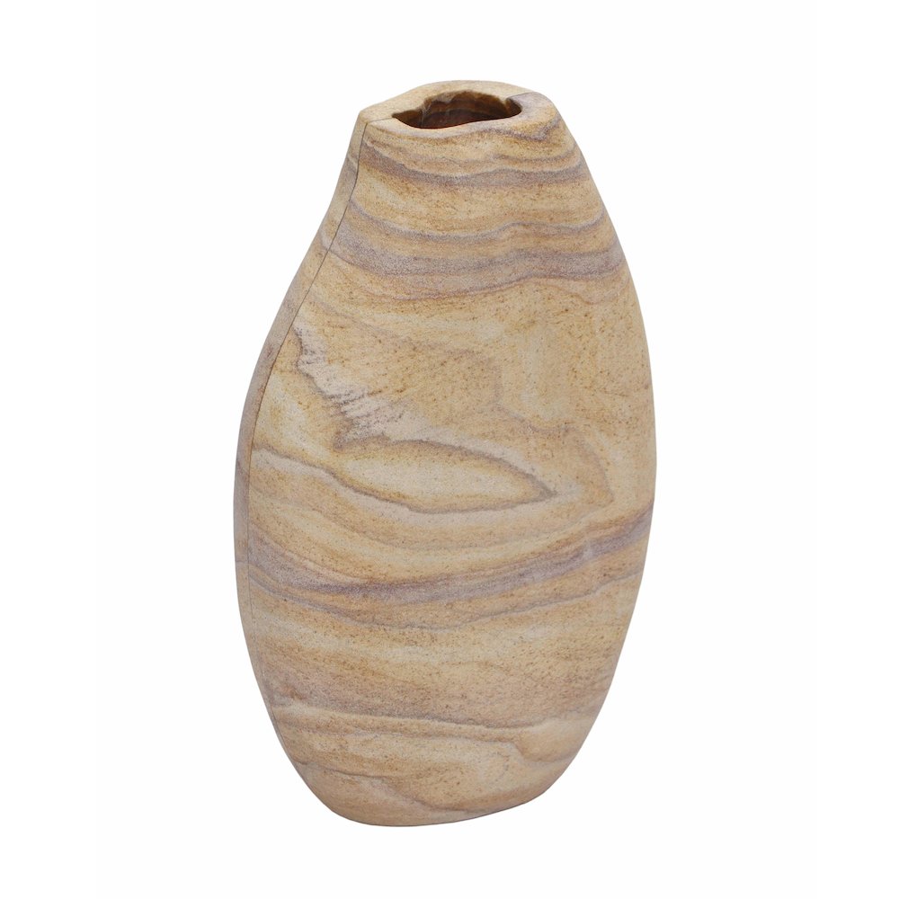 Saava Sandstone Curved Vase. Picture 3