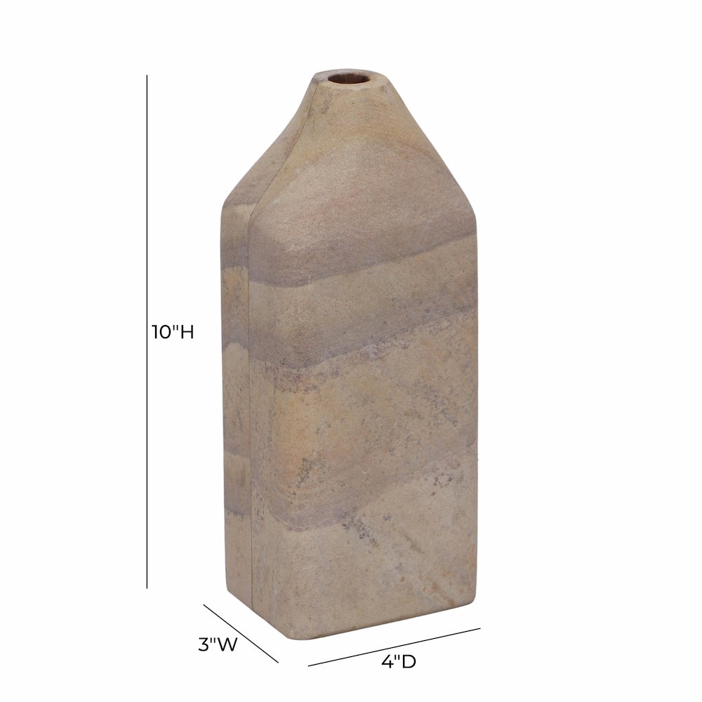 Saava Sandstone Straight Vase. Picture 4