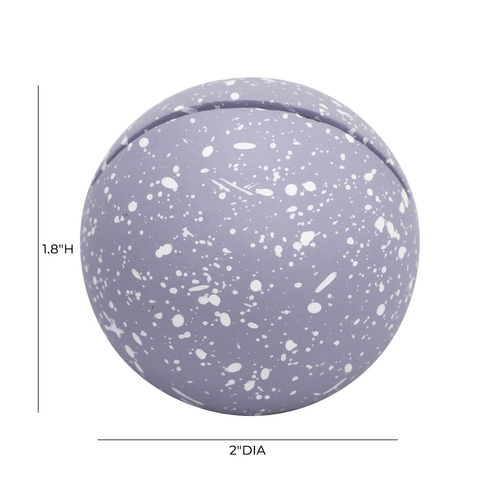 Gabby Speckled Purple Round Card Holder - Set of 4. Picture 4