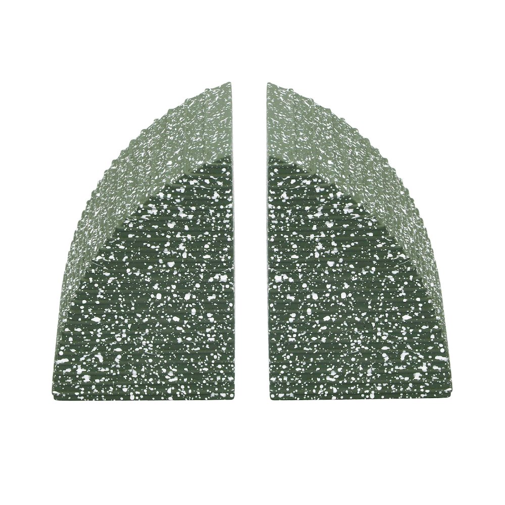 Gabby Green Arc Bookends. Picture 1