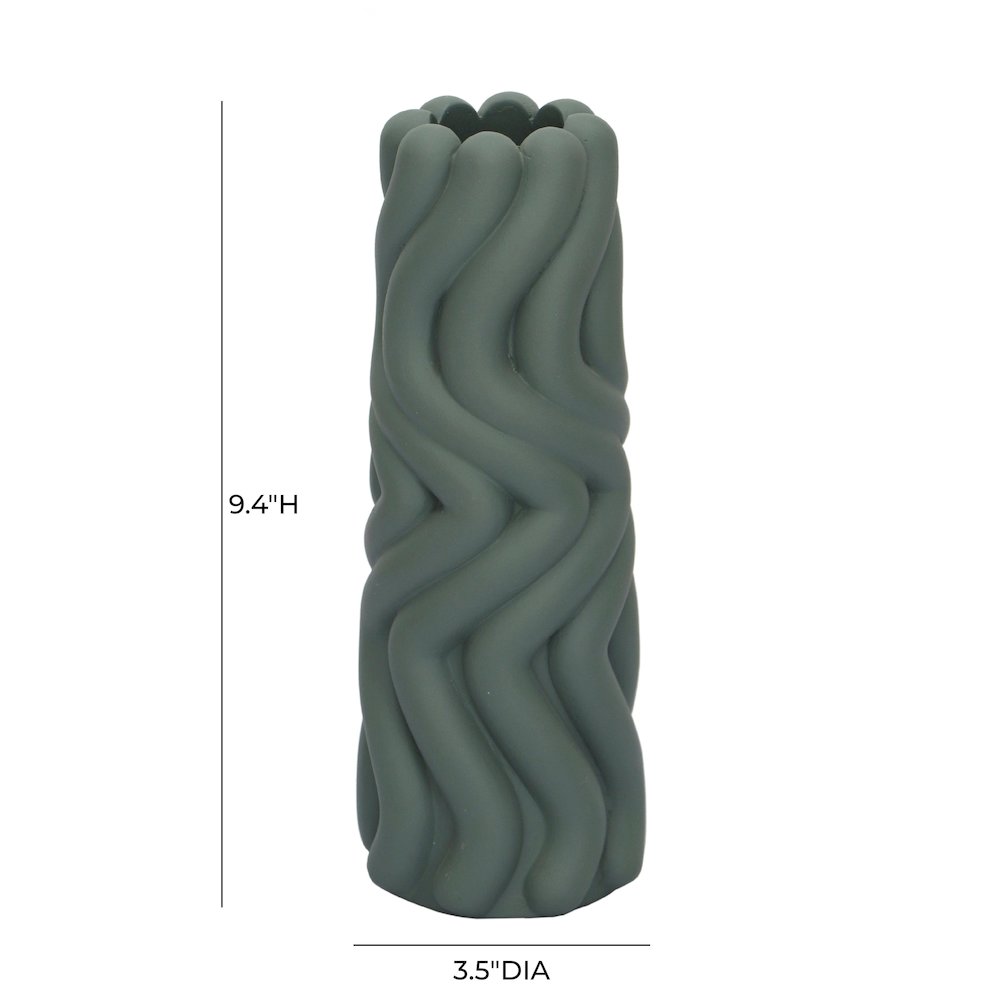 Gabby Green Vase. Picture 4
