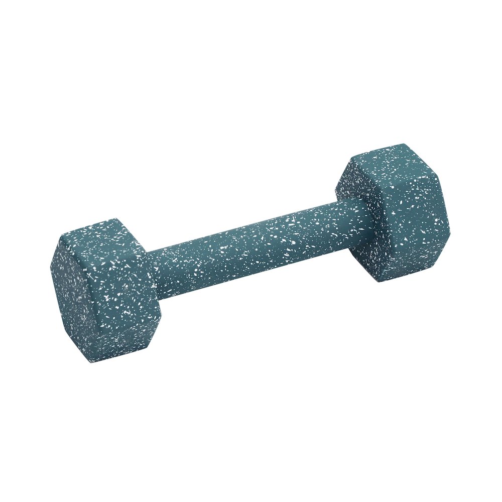Gabby Speckled Blue Decorative Dumbbell. Picture 1