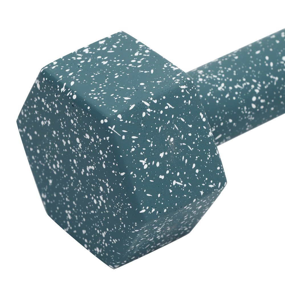 Gabby Speckled Blue Decorative Dumbbell. Picture 4