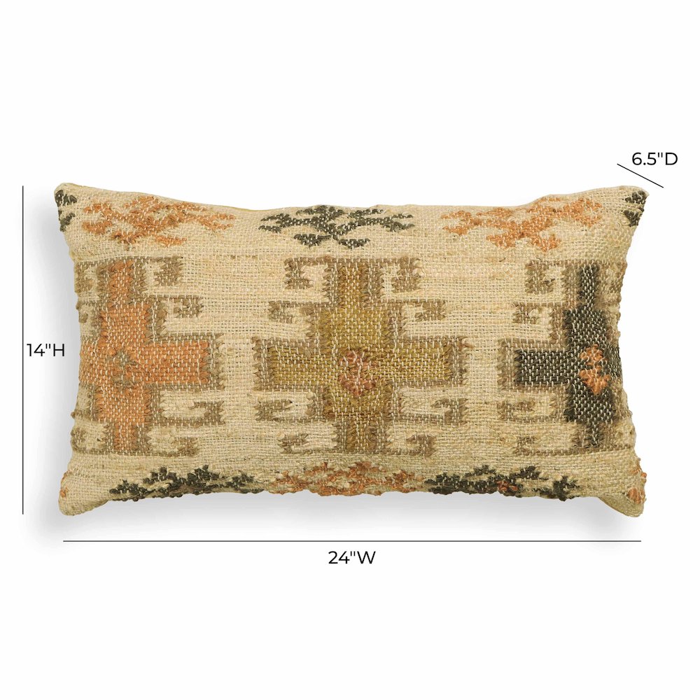 Sephine Cotton Rectangular Accent Pillow. Picture 5