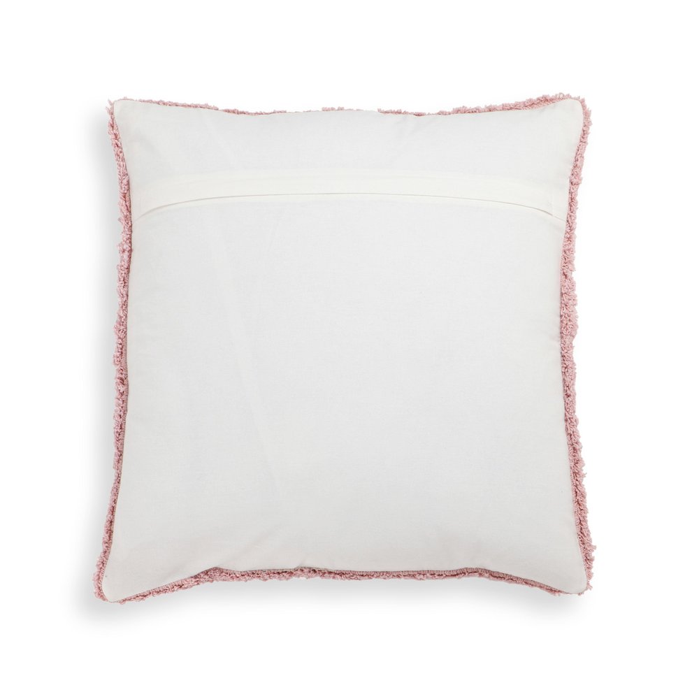 Blossom Tufted Cotton 20 inch Square Accent Pillow. Picture 3