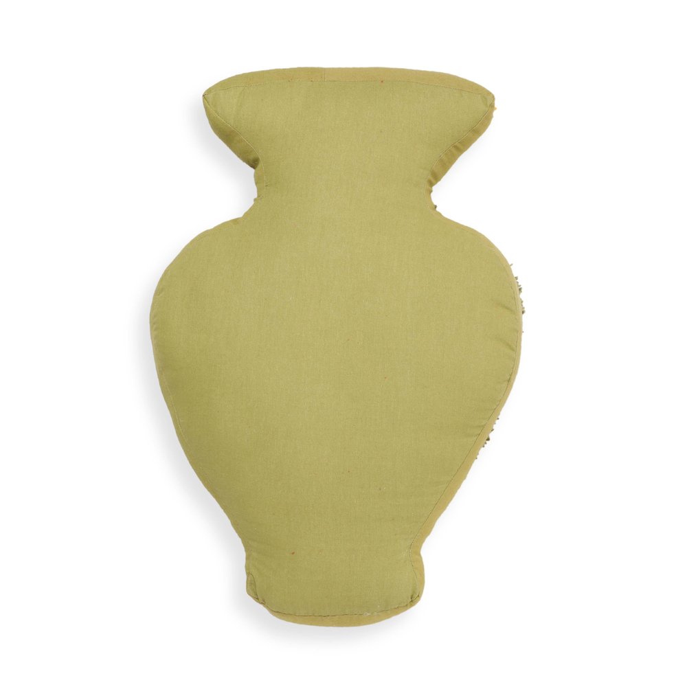 Amphorae Green Tufted Accent Pillow. Picture 3
