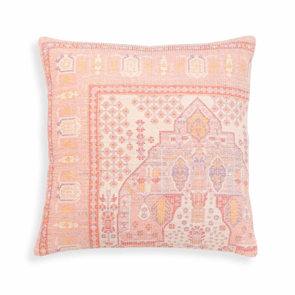 Persia Pink 20 inch Square Accent Pillow. Picture 1