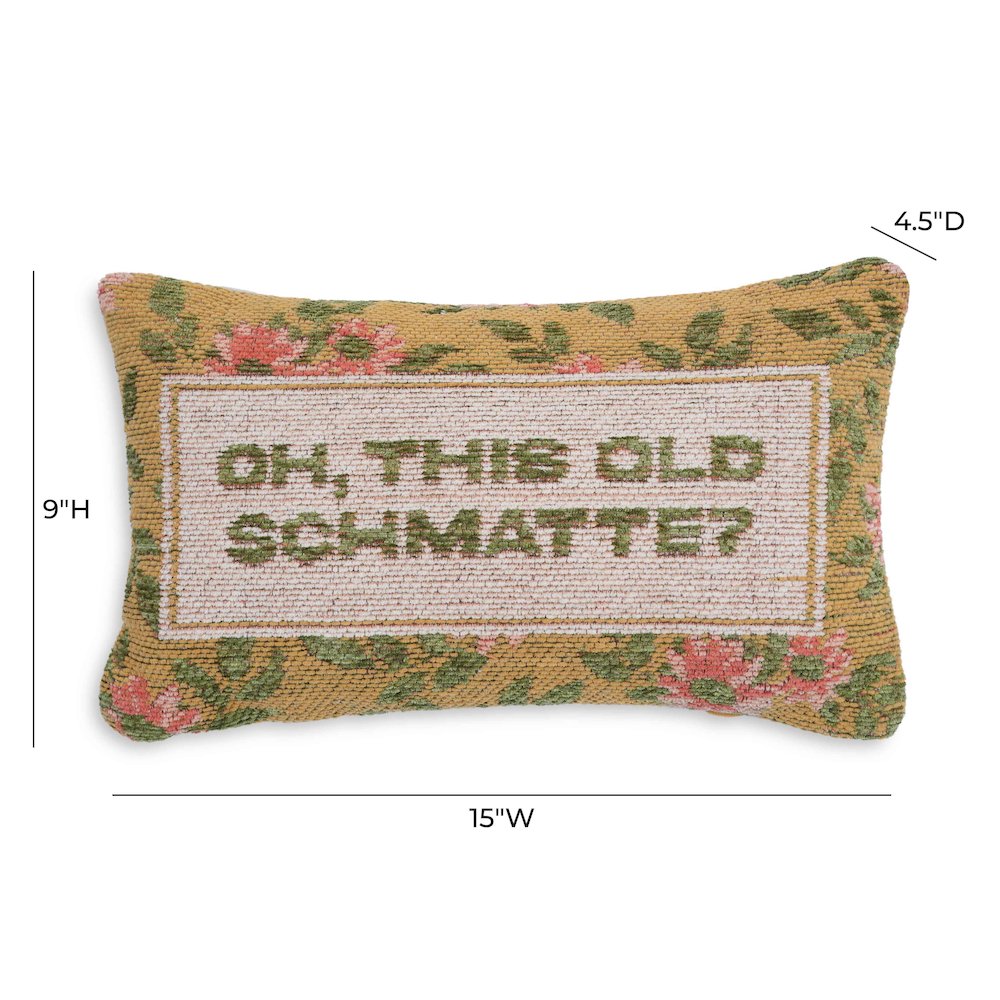 Oh, This Old Schmatte Jacquard Cotton Pillow. Picture 5