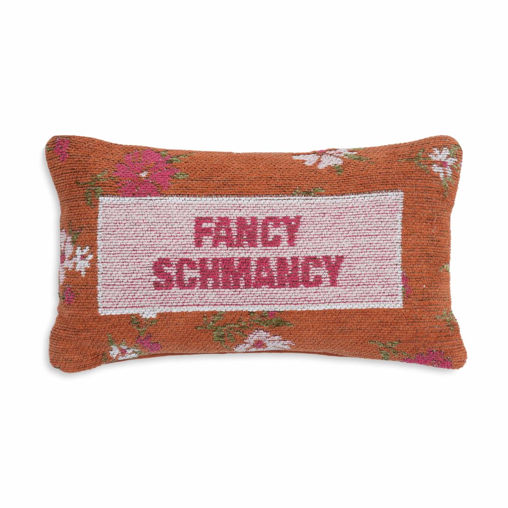 Fancy Schmancy Jacquard Cotton Pillow. Picture 1