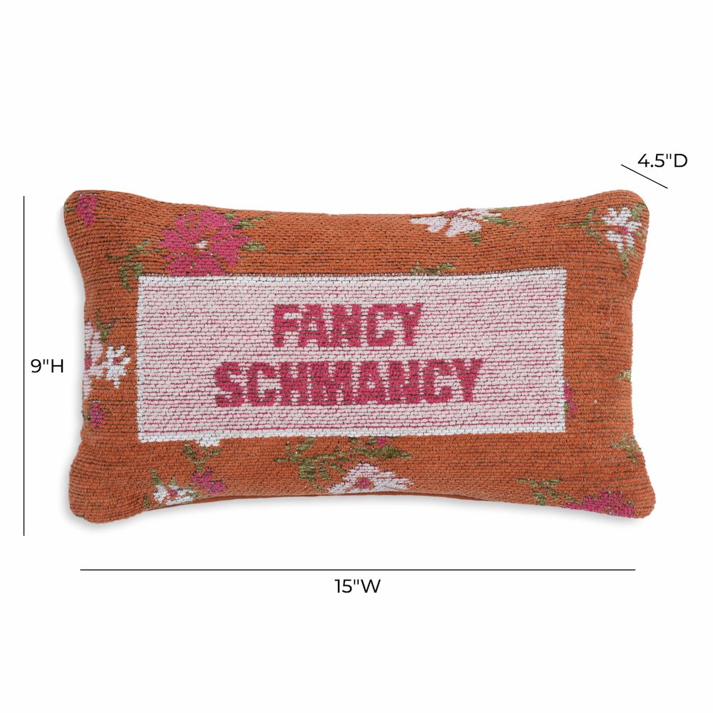 Fancy Schmancy Jacquard Cotton Pillow. Picture 5