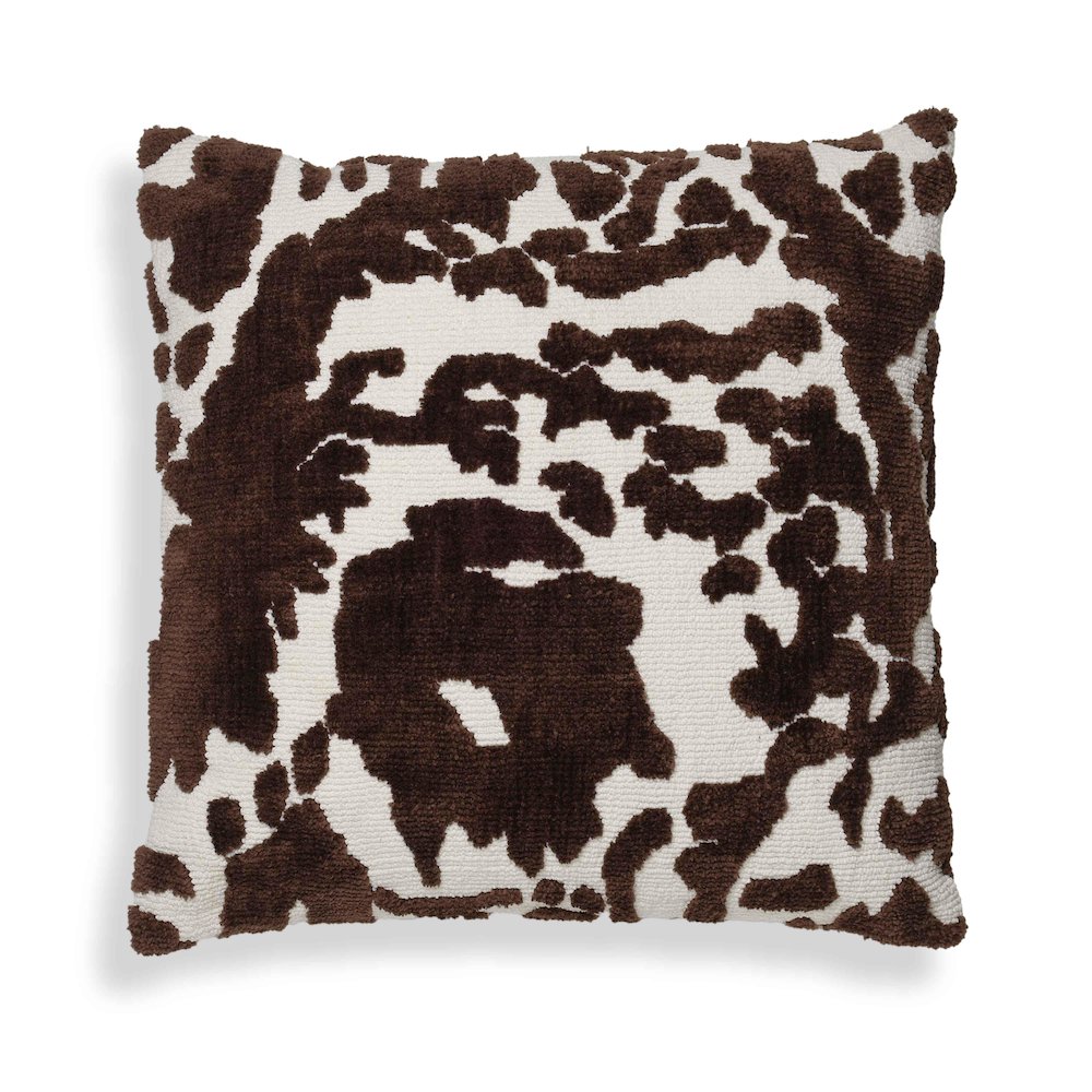 Coast Chocolate Brown Tufted 26" Square Pillow. Picture 1