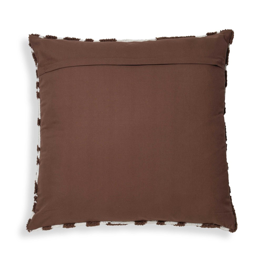 Coast Chocolate Brown Tufted 26" Square Pillow. Picture 2