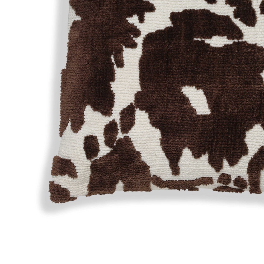 Coast Chocolate Brown Tufted 26" Square Pillow. Picture 3