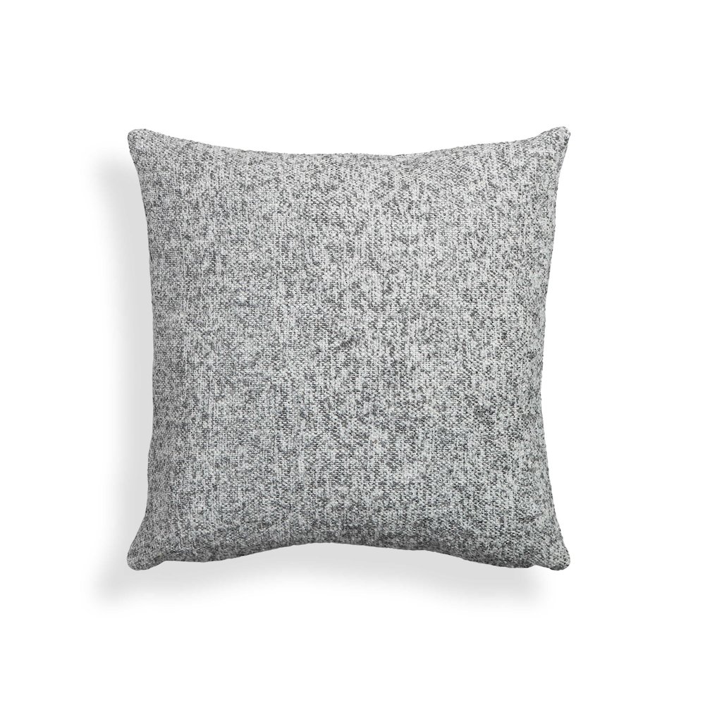 Poh Washed Grey Boucle 16" Square Accent Pillow. Picture 1