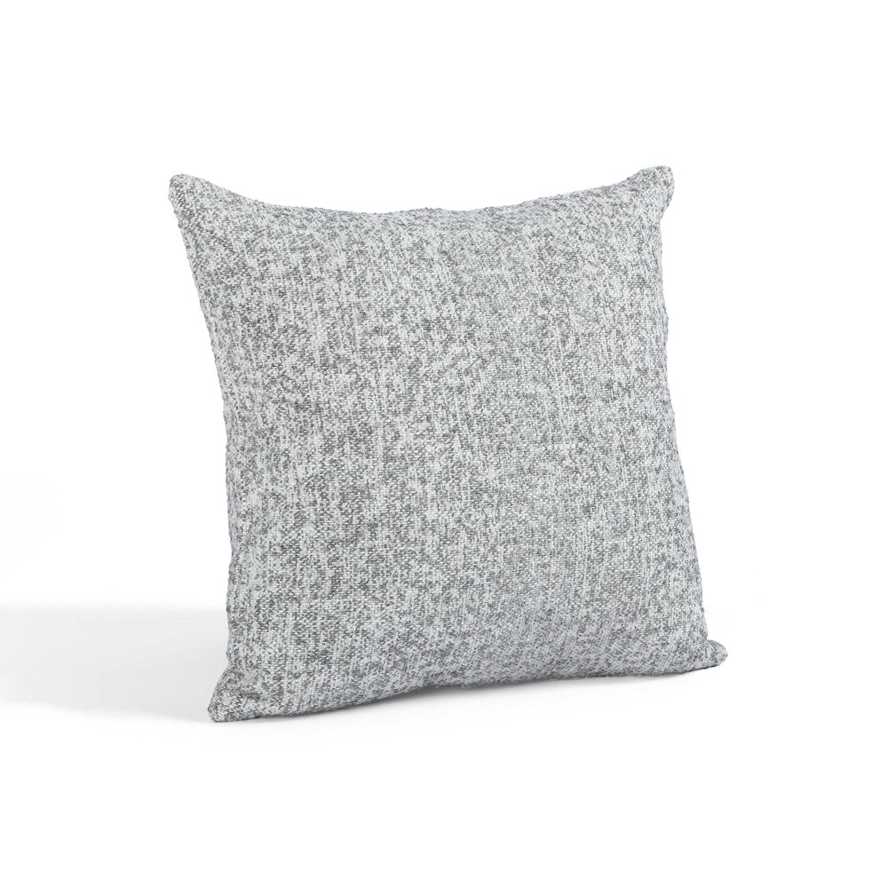 Poh Washed Grey Boucle 16" Square Accent Pillow. Picture 2