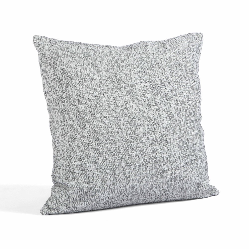 Poh Washed Grey Boucle 20" Square Accent Pillow. Picture 2
