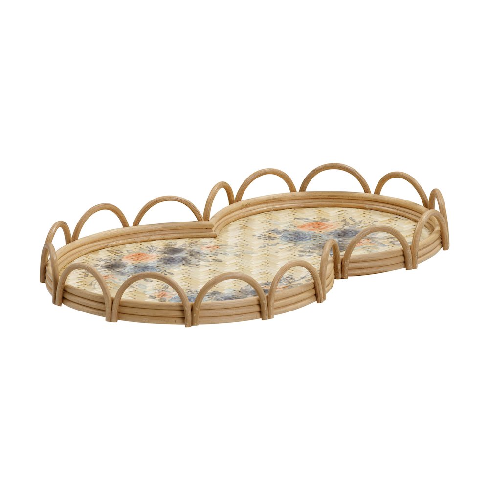 Corey Figure Eight Bamboo Tray. Picture 1