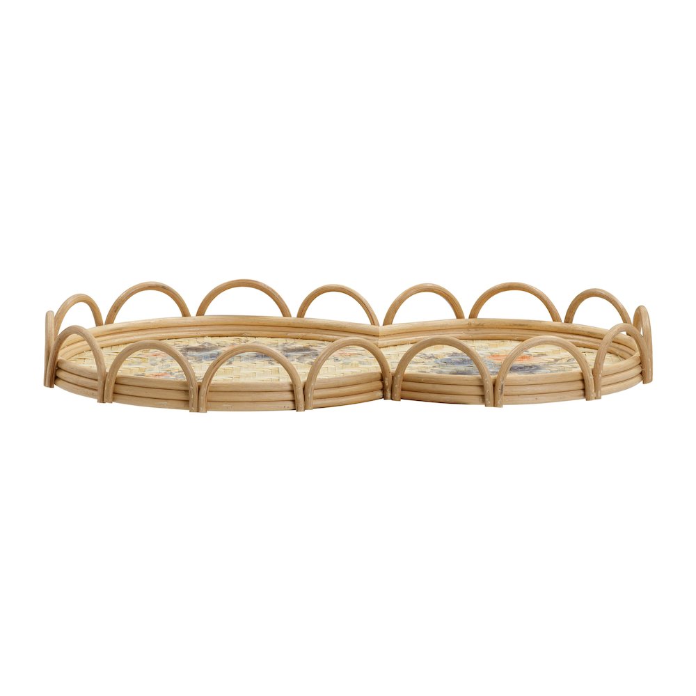 Corey Figure Eight Bamboo Tray. Picture 3