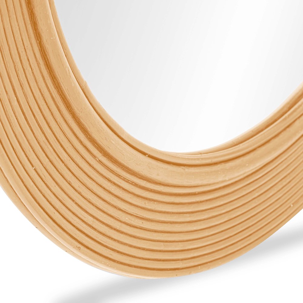 Tanya Natural Rattan Round Wall Mirror. Picture 4