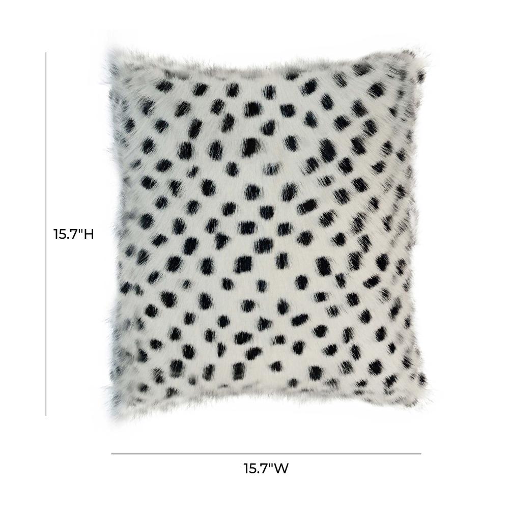 Genuine Goatskin 16" Pillow. Picture 6