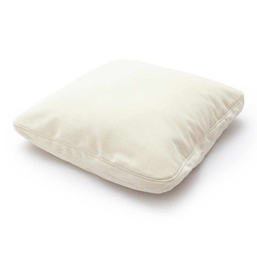 Tipsy Cream Chenille 24 x 24 inch Square Floppy Pillow. Picture 4