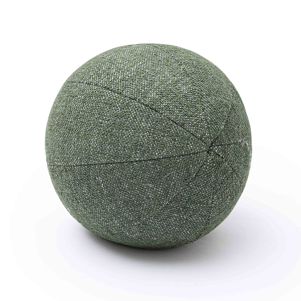 Boba Forest Green Textured Basketweave 9 inch Pillow. Picture 1