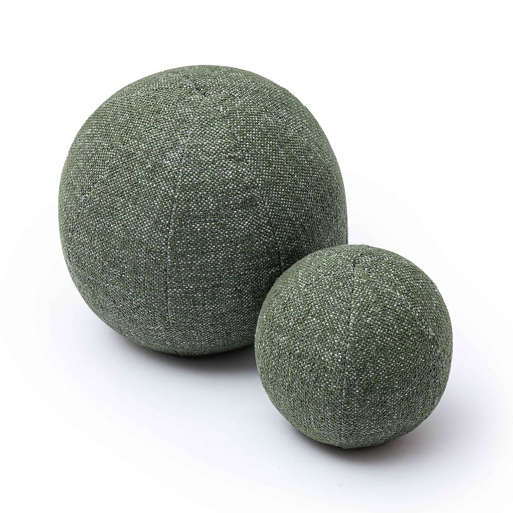 Boba Forest Green Textured Basketweave 9 inch Pillow. Picture 4
