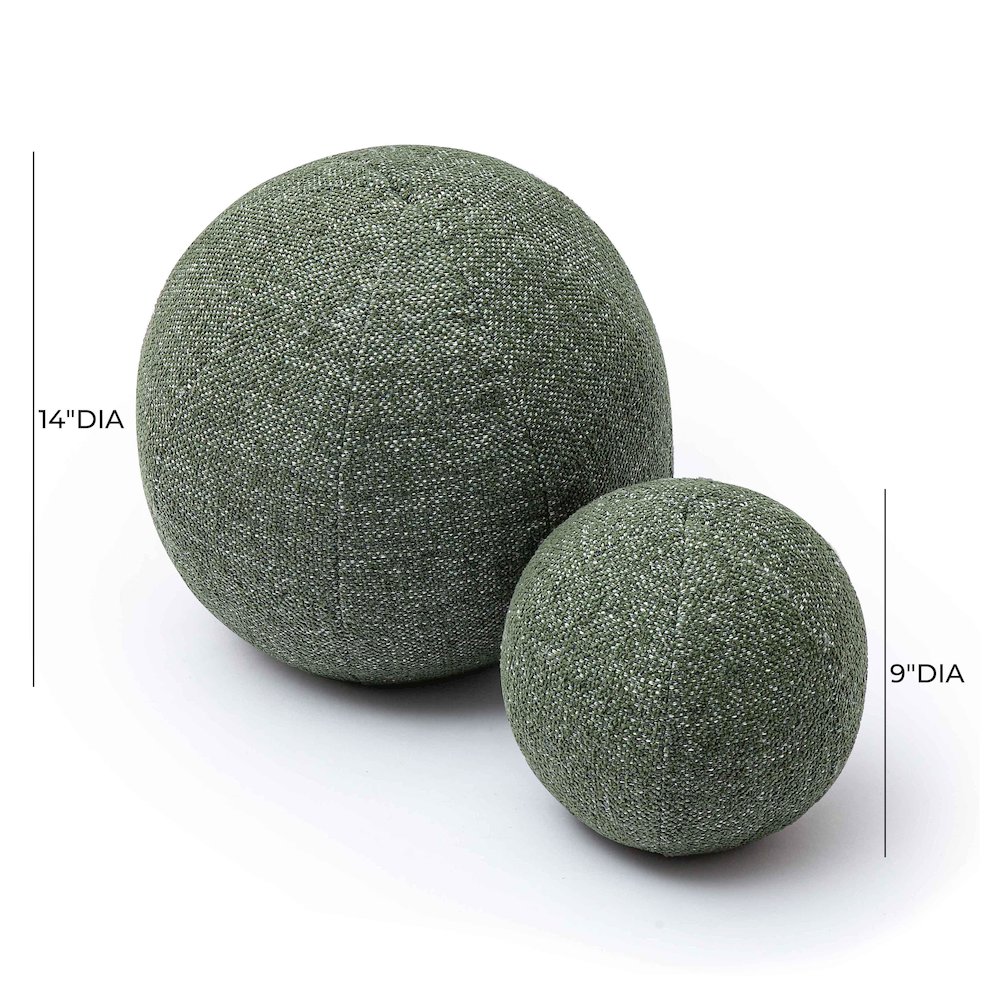 Boba Forest Green Textured Basketweave 9 inch Pillow. Picture 5