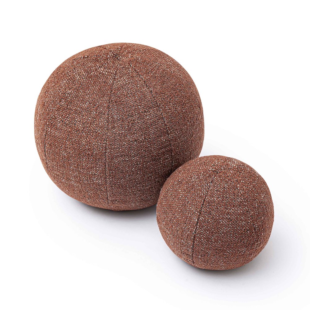 Boba Red Sedona Textured Basketweave 14 inch Pillow. Picture 4