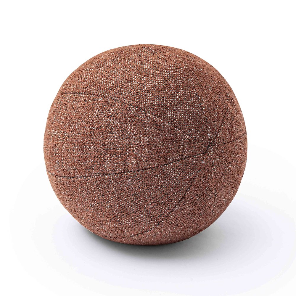 Boba Red Sedona Textured Basketweave 9 inch Pillow. Picture 1