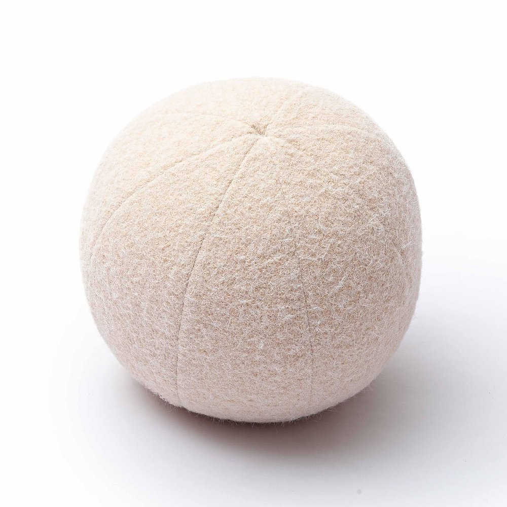 Boba Rose-Tan Long Mohair 14 inch Pillow. Picture 2