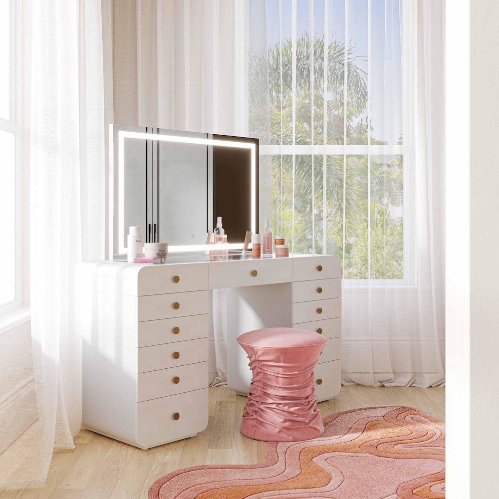 Lola Jumbo LED Panel Vanity Mirror. Picture 2