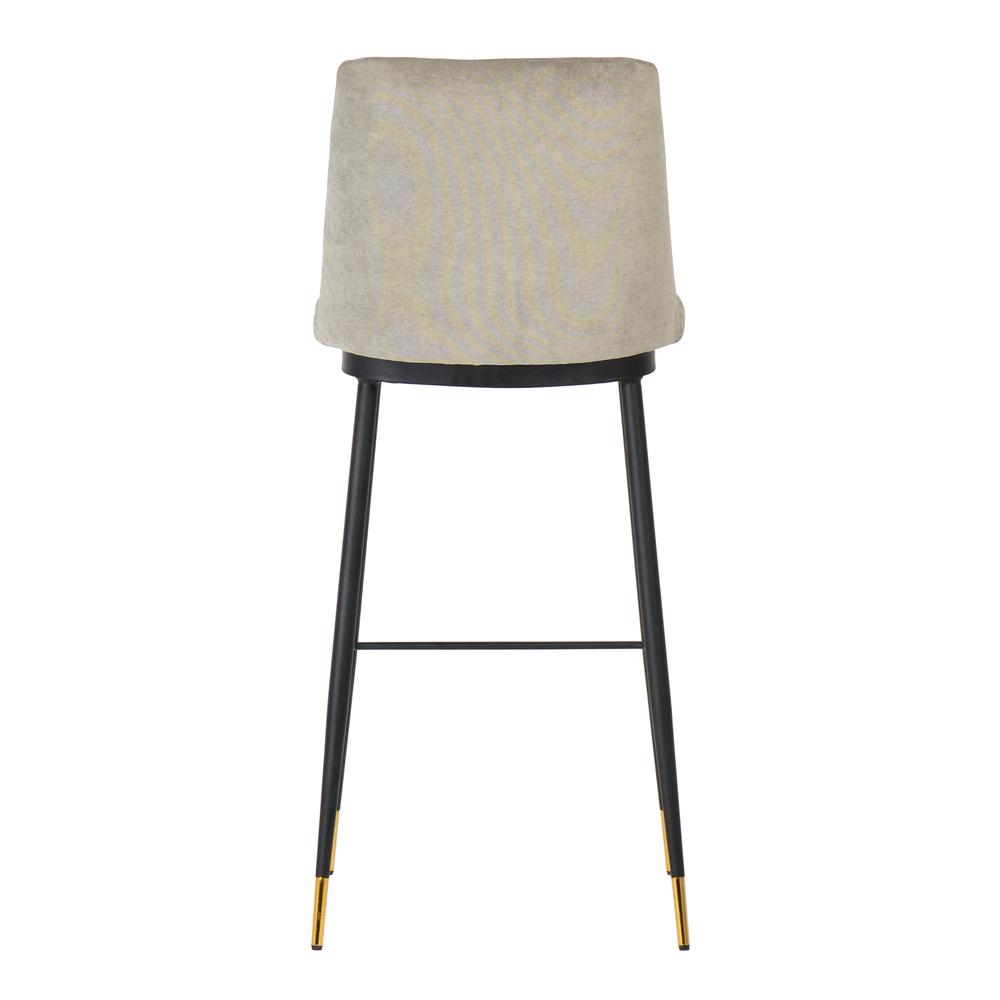 Evora Grey Velvet Counter Stool (Set of 2). Picture 8