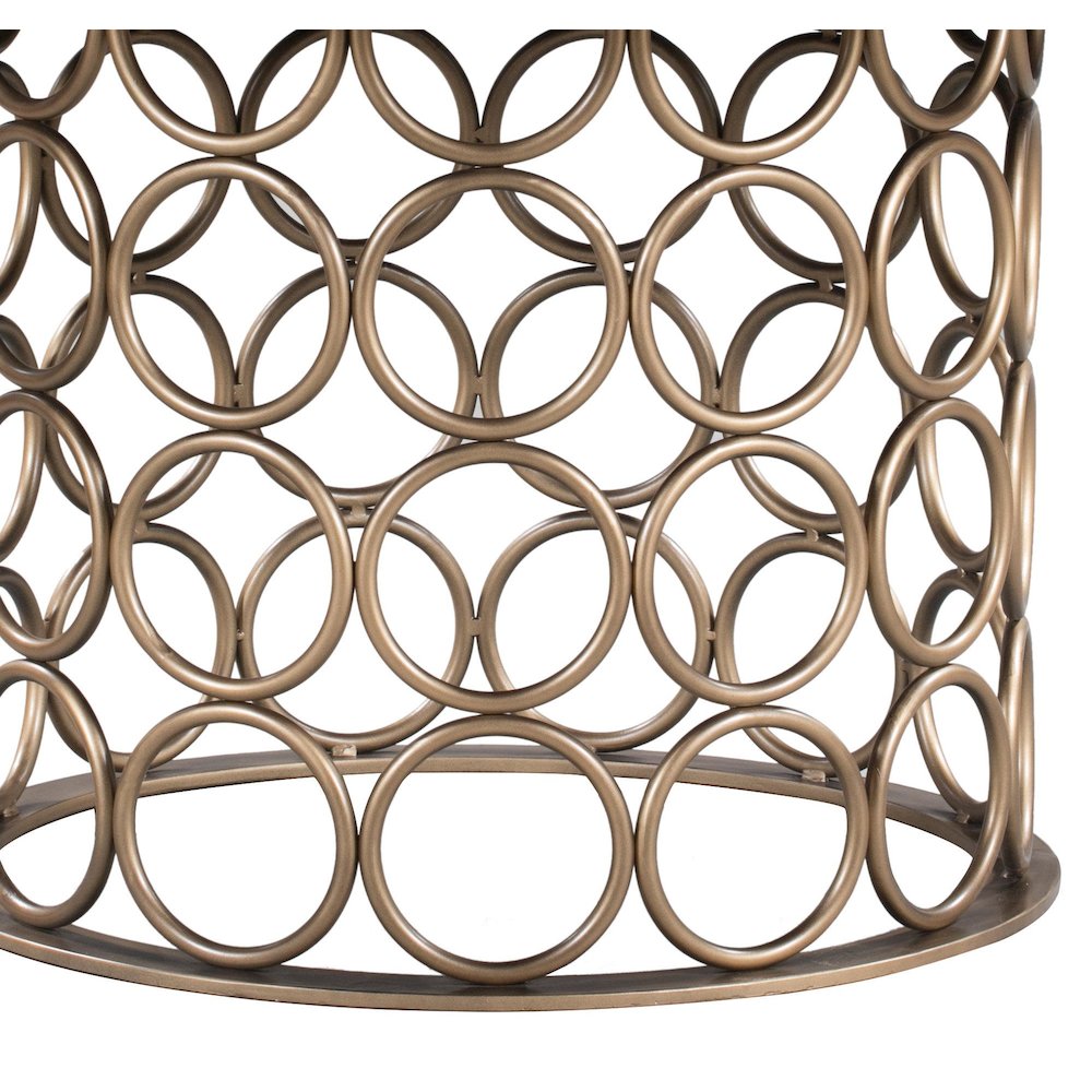 Valentina Brass Round Dining Table. Picture 5