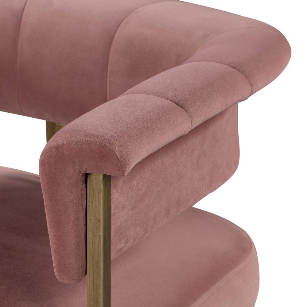Astrid Blush Velvet Counter Stool. Picture 7