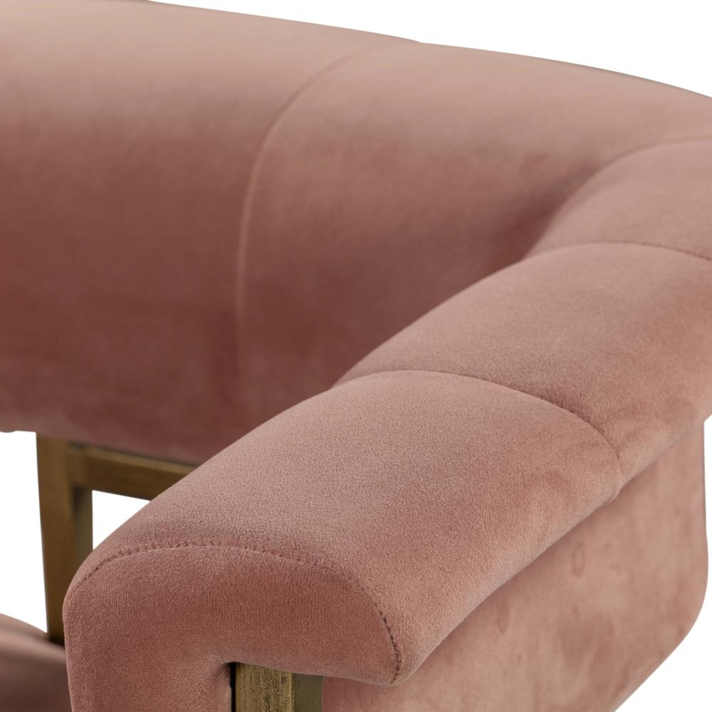 Astrid Blush Velvet Counter Stool. Picture 9