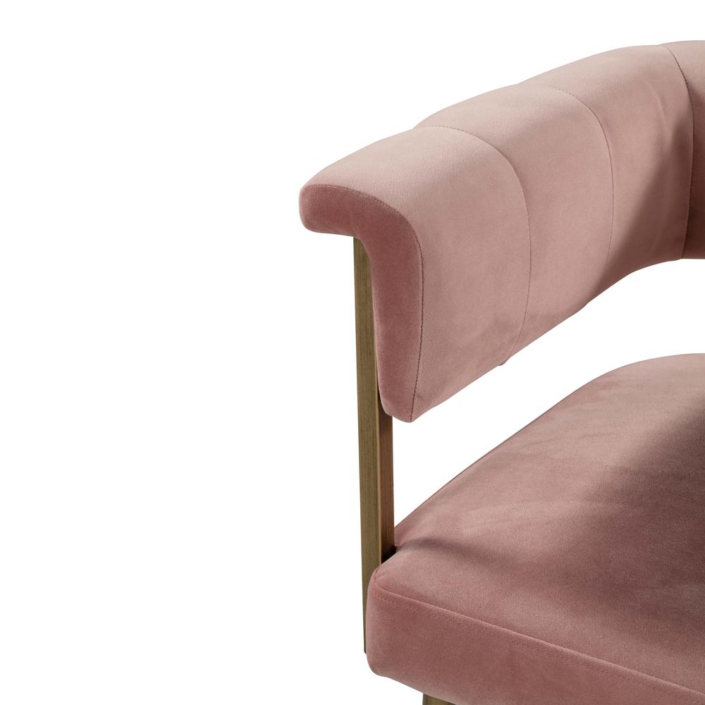Astrid Blush Velvet Counter Stool. Picture 11