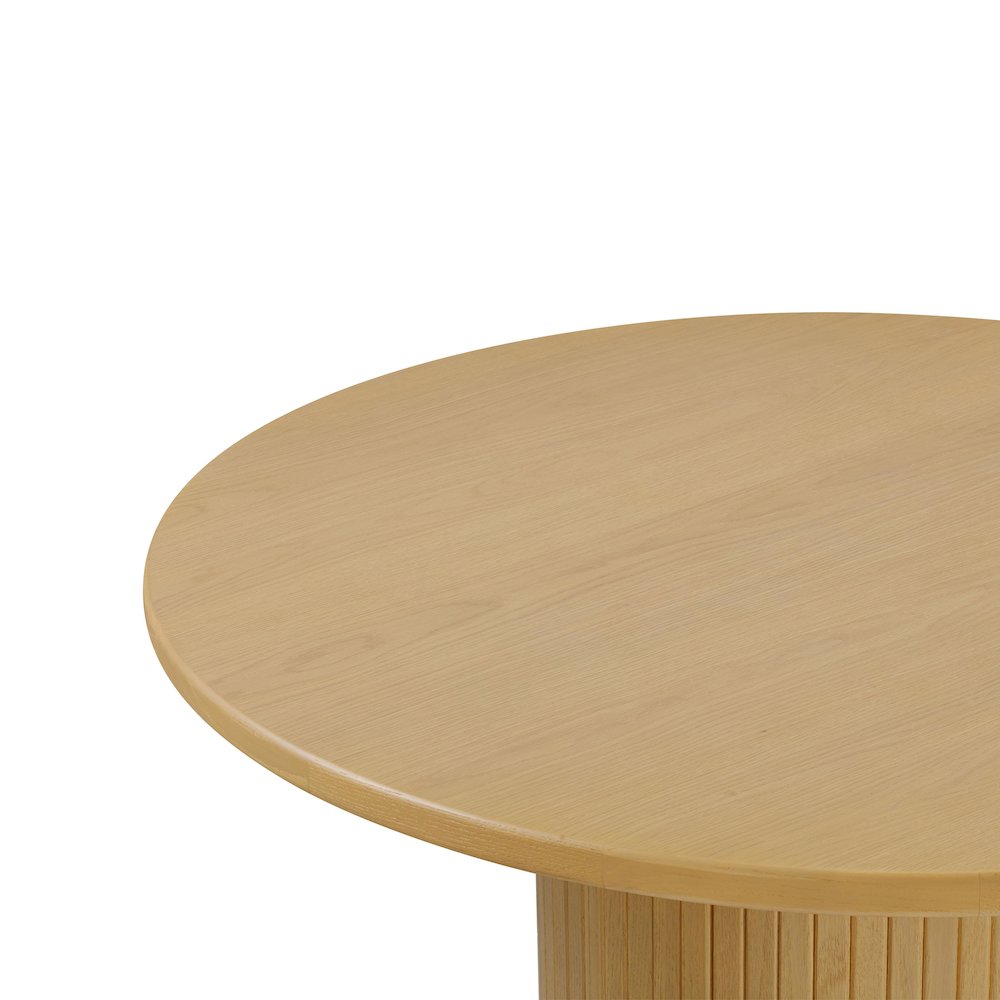 Chelsea Natural Oak Wood Round Dining Table. Picture 5