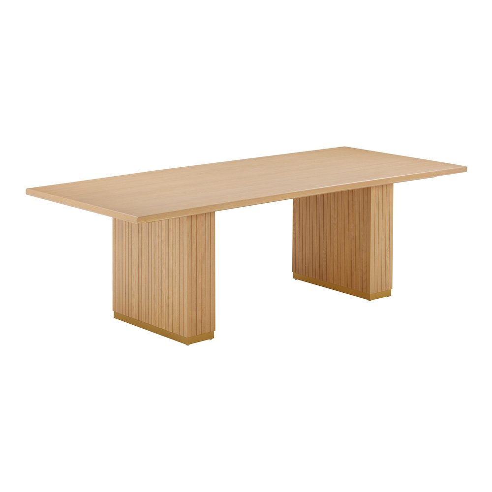 Chelsea Natural Oak Wood Rectangular Dining Table. Picture 1