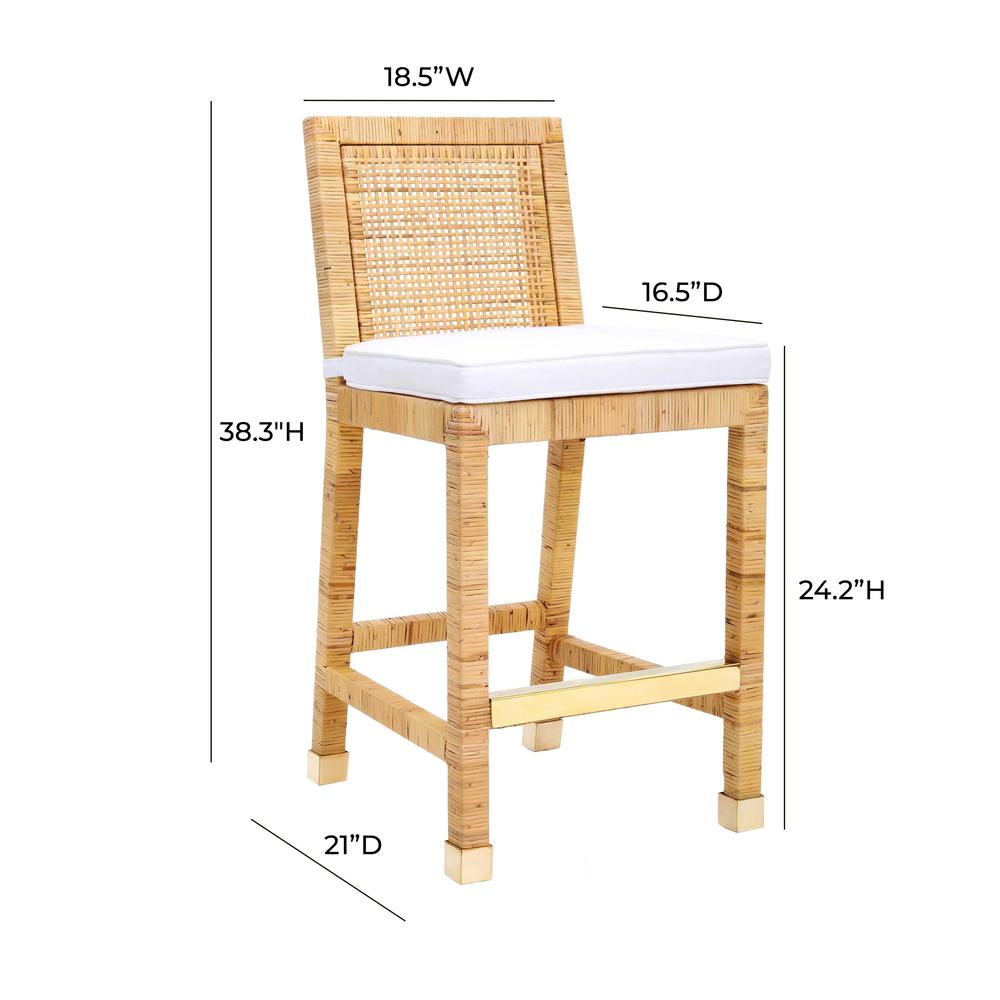Amara Rattan Counter Stool. Picture 8