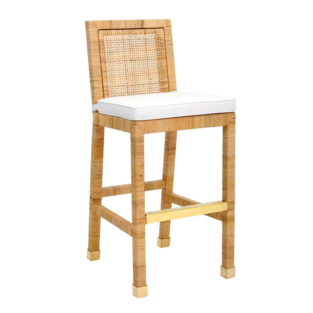 Amara Rattan Bar Stool. Picture 1
