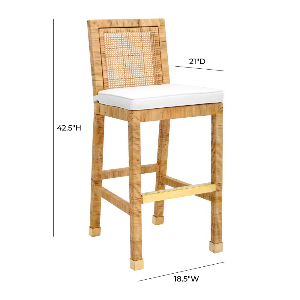 Amara Rattan Bar Stool. Picture 8
