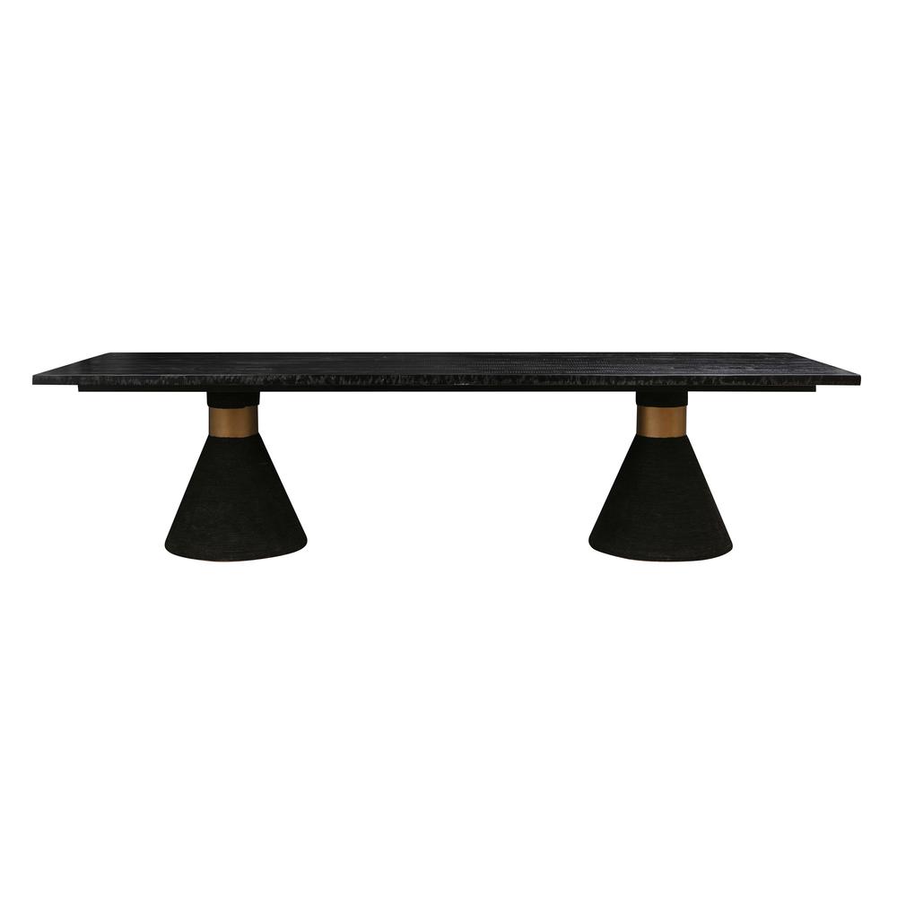 Rishi Black Rope Rectangular Table. Picture 3