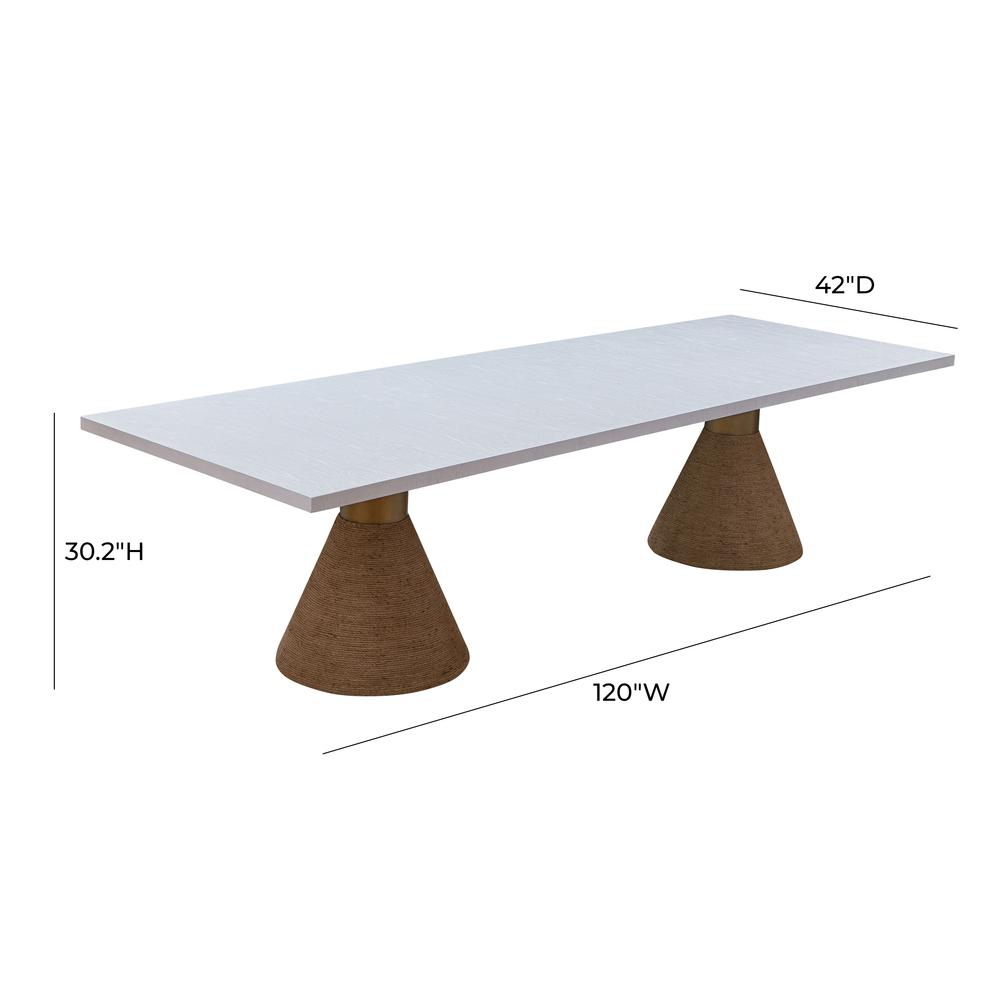 Rishi Natural Rope Rectangular Table. Picture 9