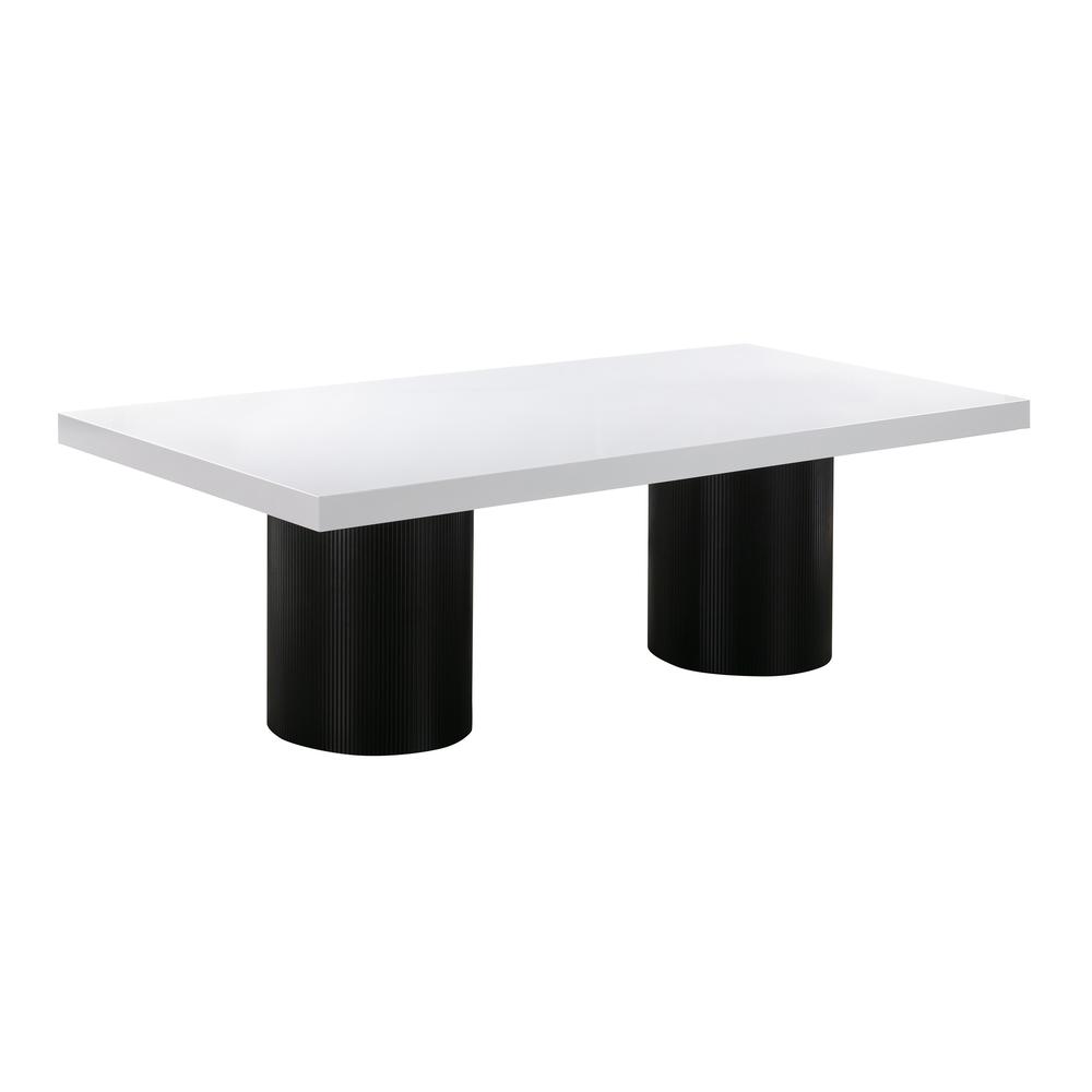 Nova White Lacquer Dining Table. Picture 3