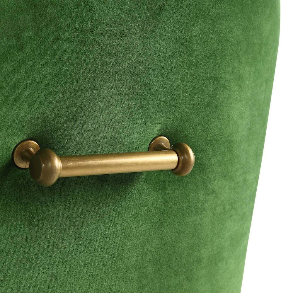 Beatrix Green Velvet Side Chair. Picture 5