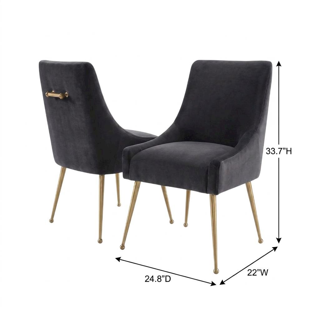 Velvet-Upholstered Accent Chair with Gold Stainless Steel Legs for Living Room. Picture 5