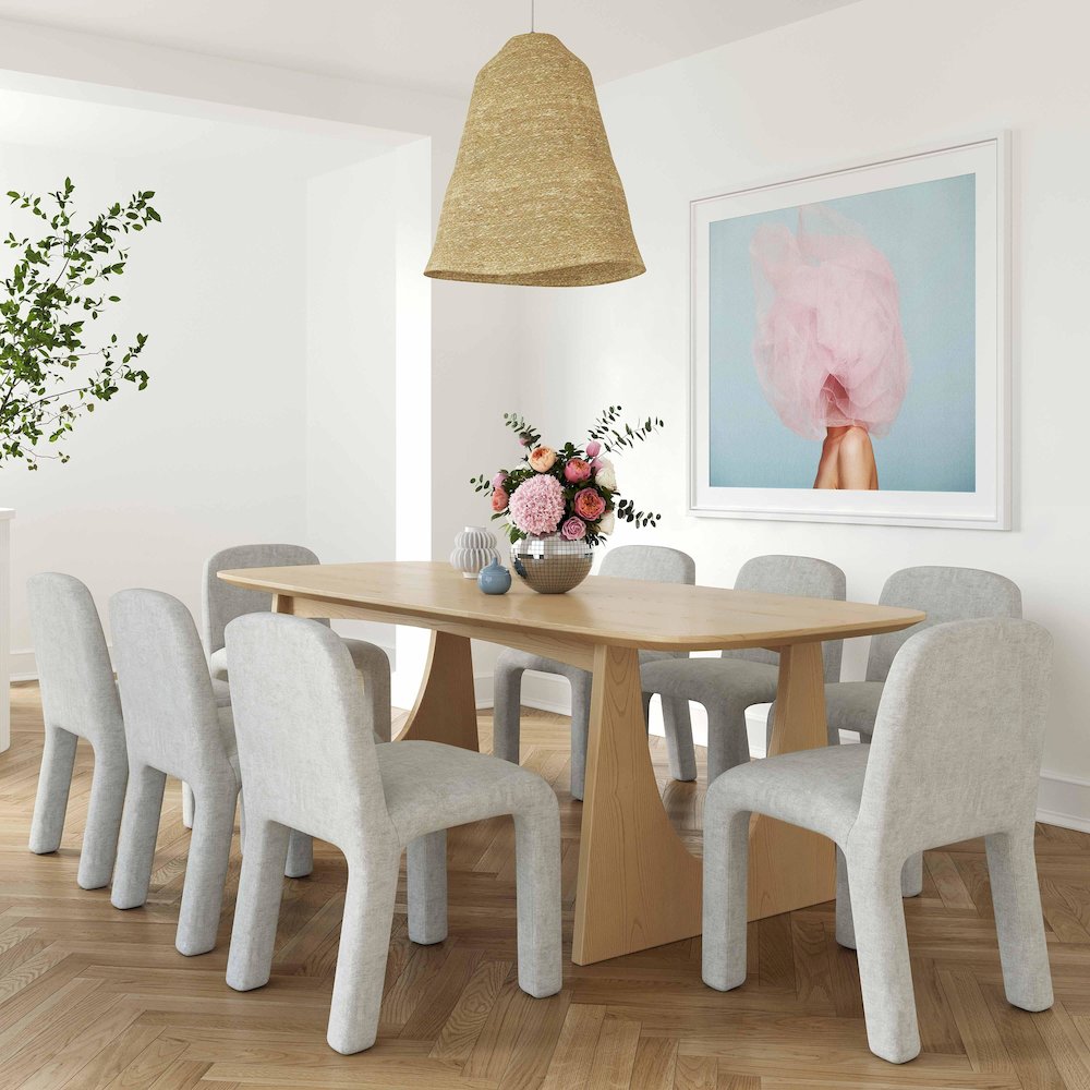 Cybill Natural Ash Dining Table. Picture 2